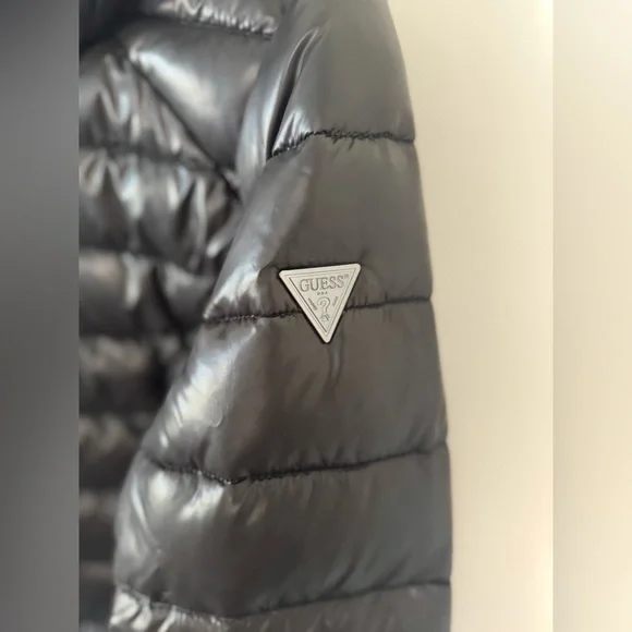 GUESS Women's Mid-Weight Hooded Balck Jacket Size 1X NWT - Picture 9 of 16